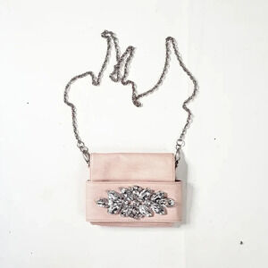 Kimche Blue Crossbody Purse  Pastel With Crystals